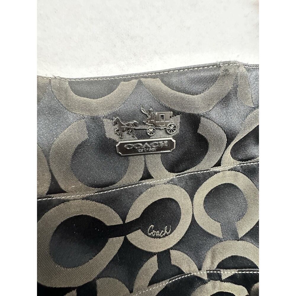 Coach Madison Luxury Designer Logo Tribeca Black Shoulder‎ Hobo Bag 14127 - Picture 2 of 9